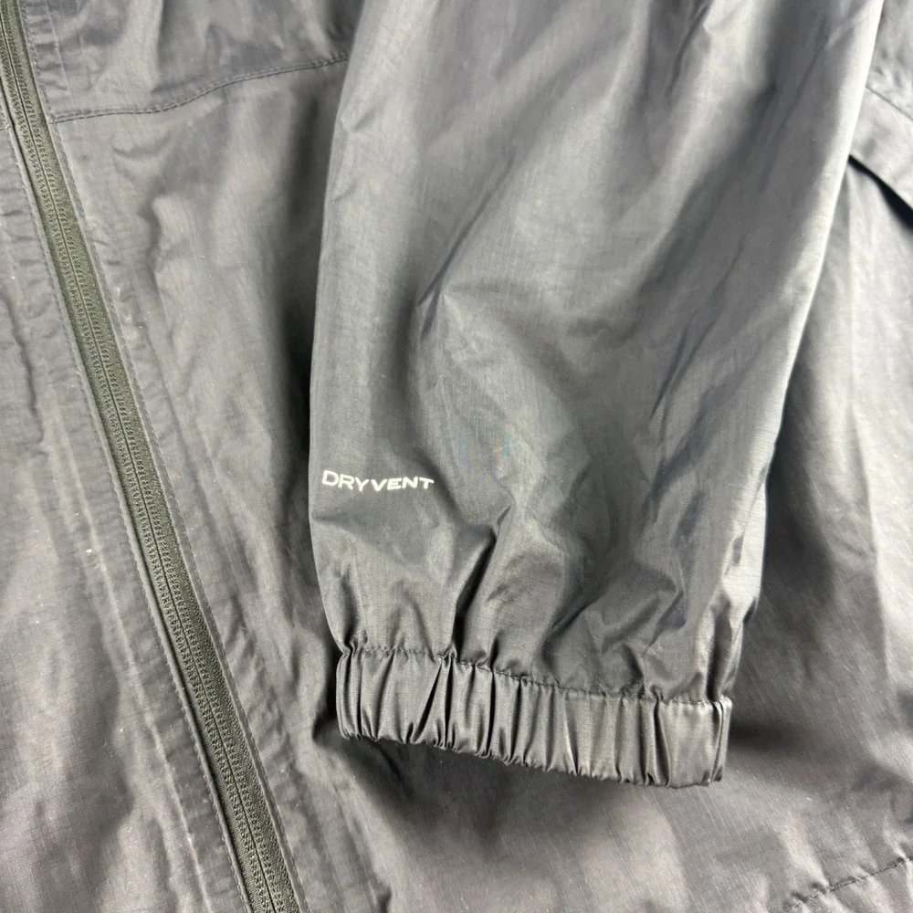 The North Face Antora Jacket Men's 2XL Black DryVent Hooded Rain Windbreaker